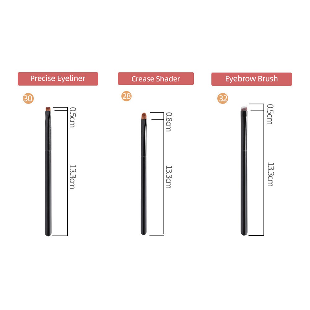 Bộ 5 cây cọ OVW DLH2627283032 trang điểm đánh phấn mắt hiệu quả