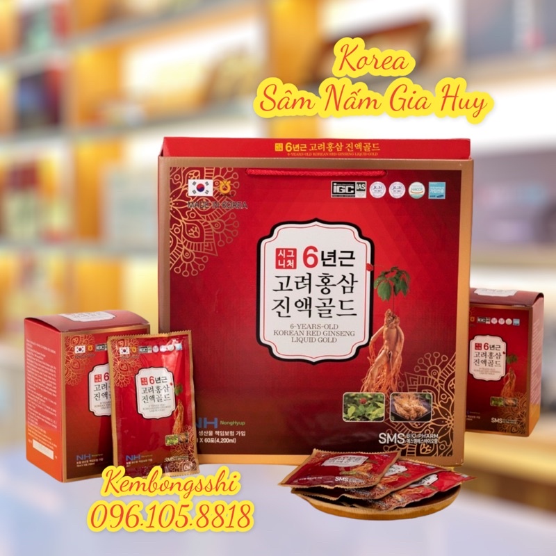 Nước Hồng Sâm Nonghuyp 6 Năm Tuổi Cao Cấp HÀN QUỐC