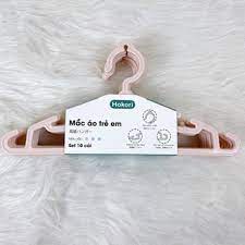 SỈ Set 10 Móc Treo Quần Áo Trẻ Em Hokori cao cấp ( 2830 ) nhựa Việt Nhật -Mắc nhũ treo quần áo, móc phơi đồ