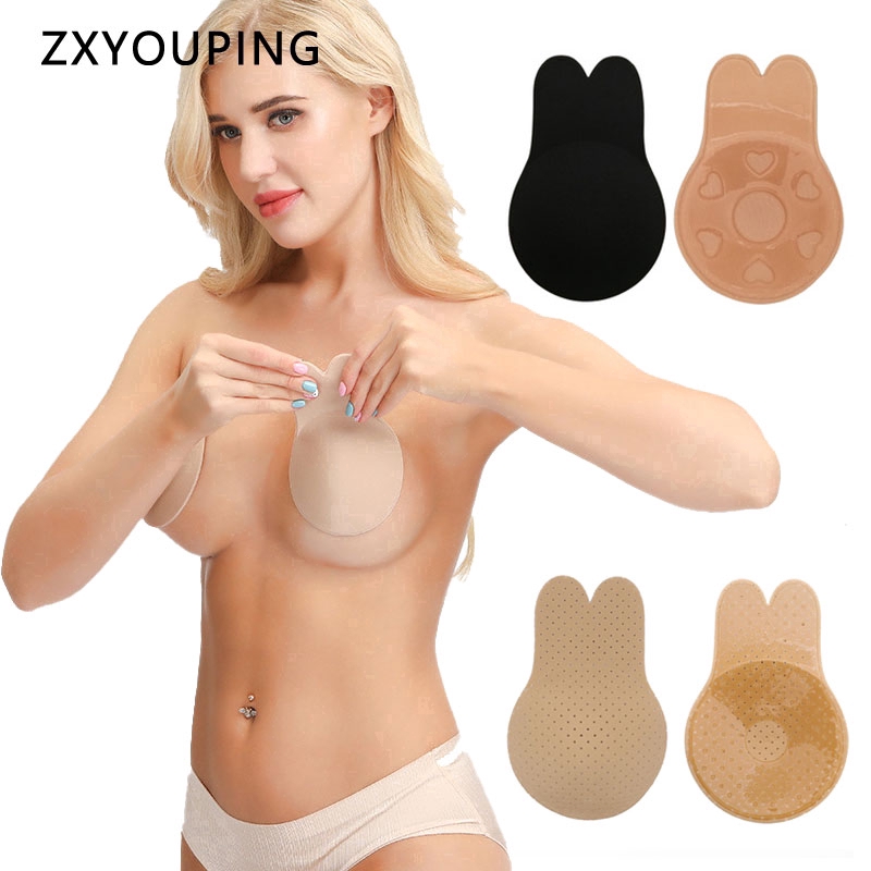 Cặp miếng dán nâng ngực vô hình bằng silicone tự dính tái sử dụng tiện lợi