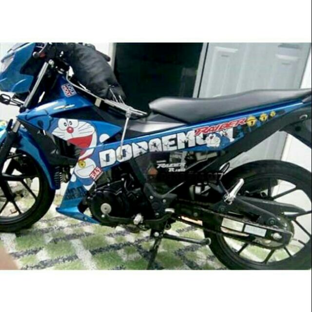 Tem rời Satria/Raider FI Doraemon xanh