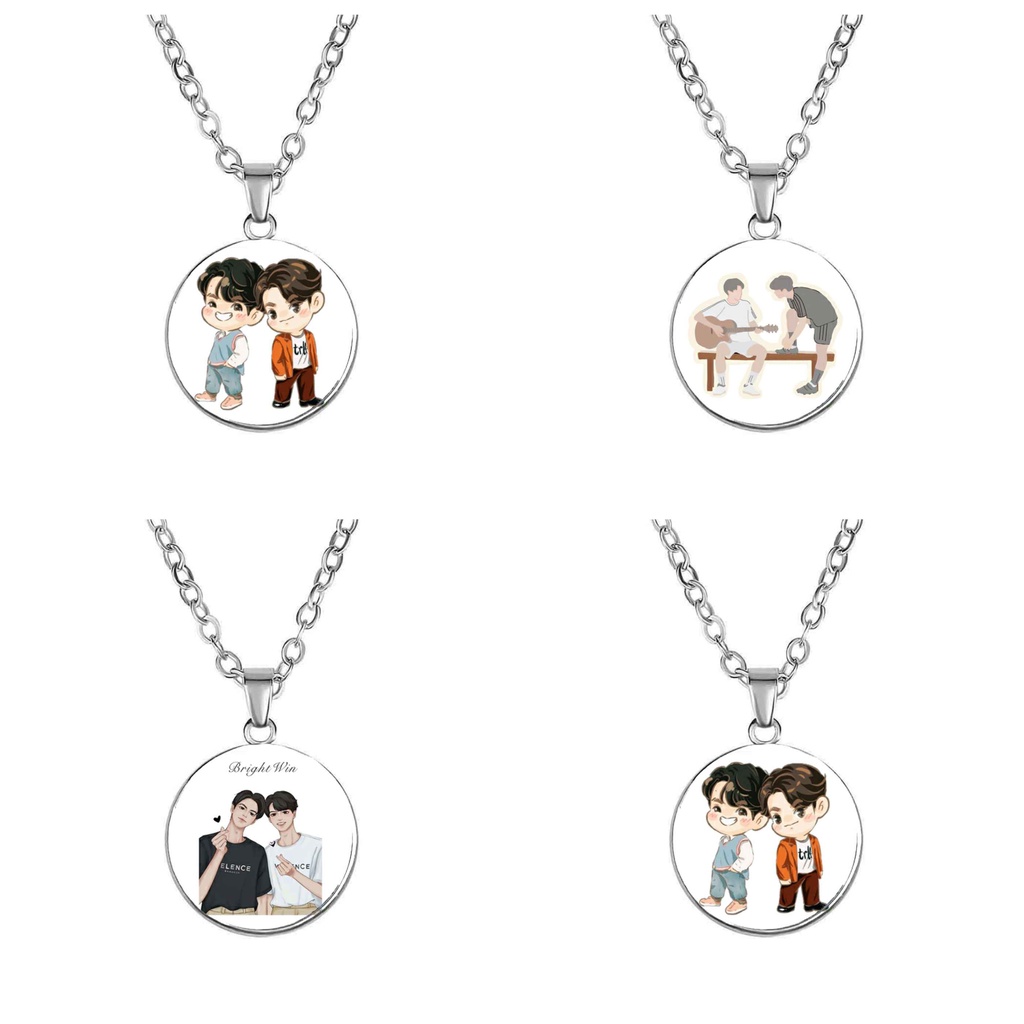 Vòng cổ in hình nhân vật BRIGHTWIN 2gether BL Thái Lan  anime chibi xinh xắn quà tặng độc đáo
