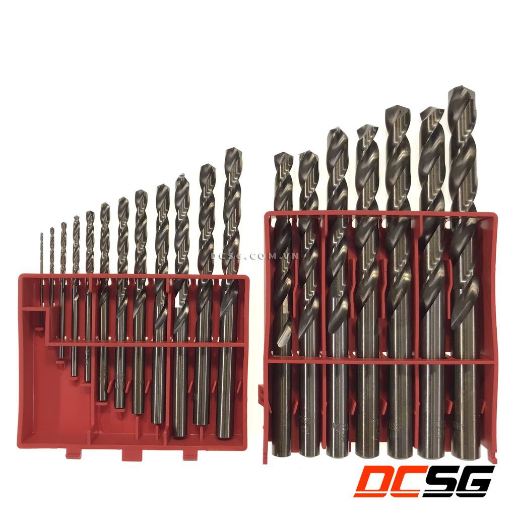 Bộ mũi khoan inox HSS-Co 1.0-10mm Makita D-50463 (19 mũi/bộ)