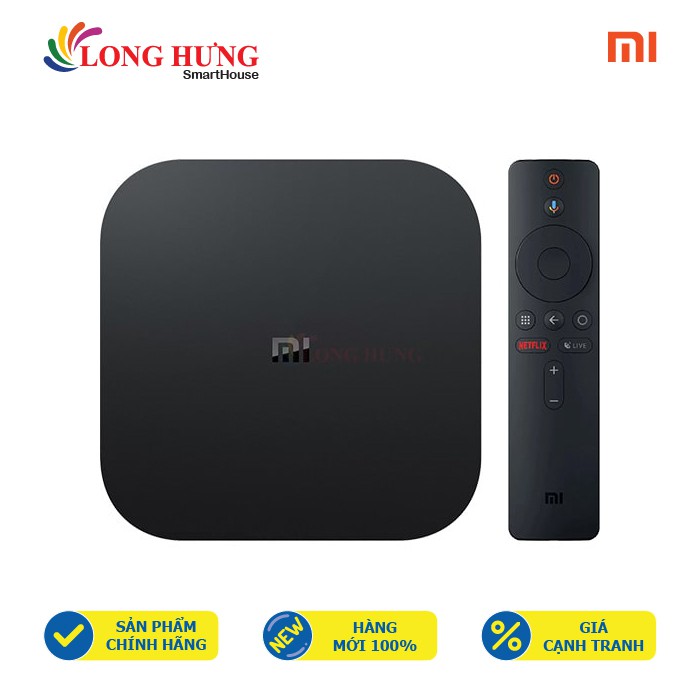 Android Tivi Box Xiaomi Mibox S 4K Ultra HD PFJ4086EU MDZ-22-AB - Hàng chính hãng