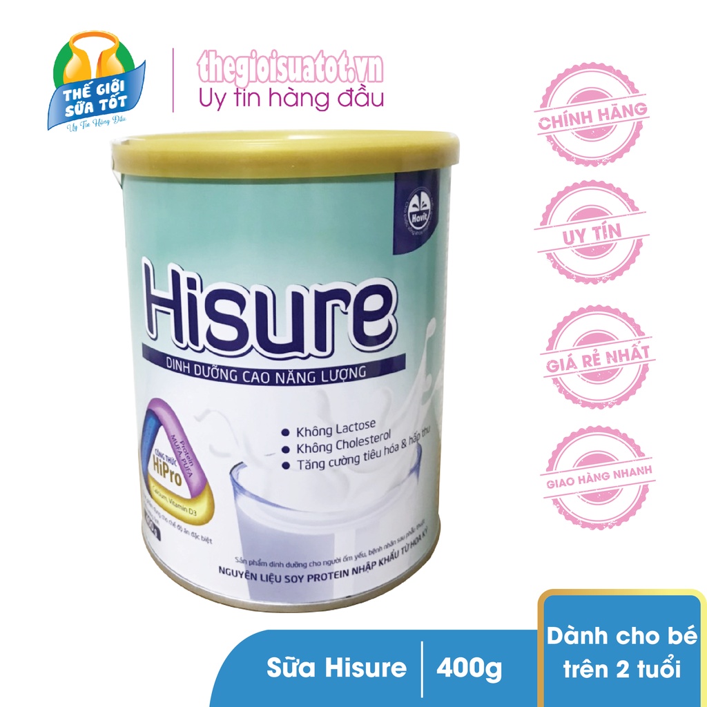 Sữa cao năng lượng Hisure 400G (date mới)