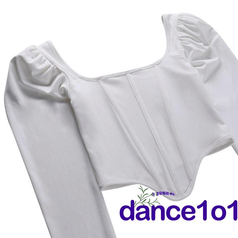 Áo tay phồng dài màu sắc nhã nhặn cho nữ