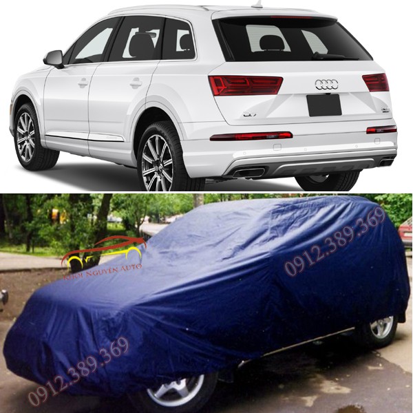 Bạt Phủ xe Ô Tô Audi Q7  Vải Dù OXFORD Siêu Bền, Bạt Trùm Xe Hơi Chống Nắng Mưa Bảo Vệ Xe