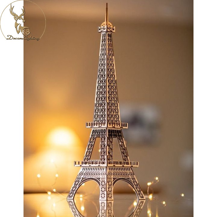 Mô hình 3D bằng Gỗ lắp ráp mô phỏng tháp Eiffel cao cấp LP0901