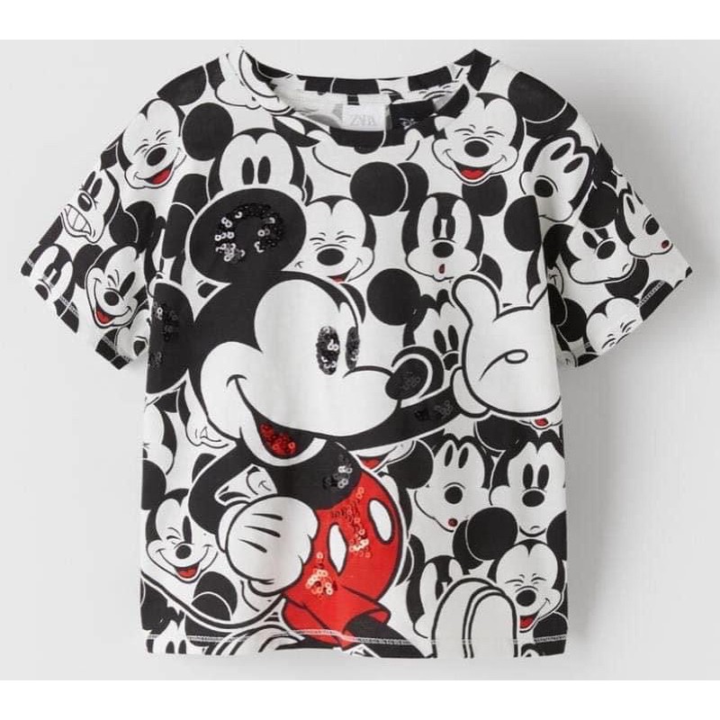 ÁO ZARA MICKY ĐEN SEQUIN ĐEN( phom nhỏ)