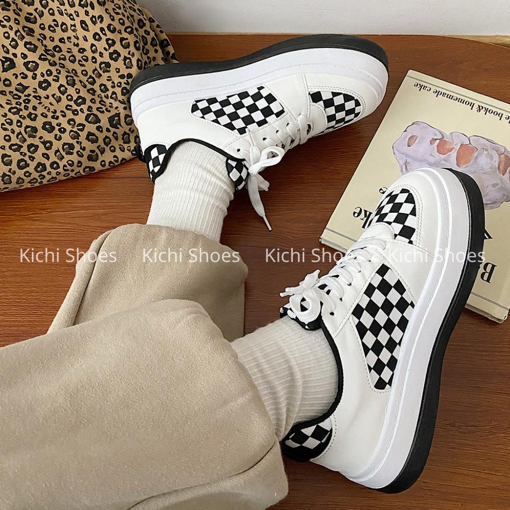 Giày thể thao nữ đế độn đế bánh mì tăng chiều cao phong cách ulzzang Hàn Quốc 7816 - Kichi Shoes