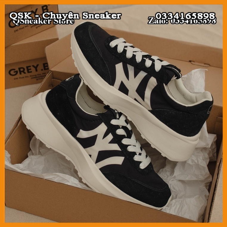 Giày Sneaker NY Jogger Đen Chữ Trắng, Giày Thể Thao Mẫu Mới 2021 Cực Chất, Hàng Đẹp Fullbox