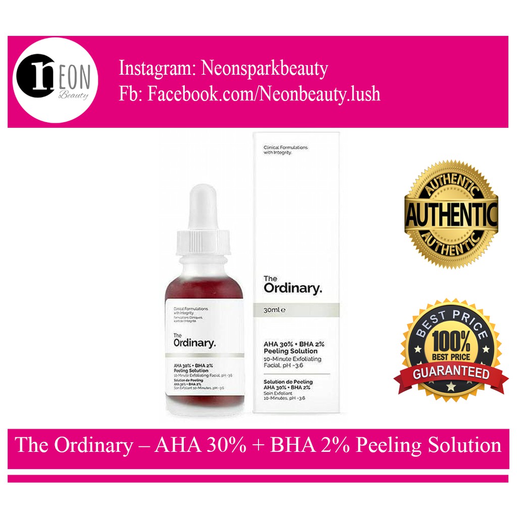 Tẩy Da Chết Hoá Học The Ordinary AHA 30% + BHA 2% Peeling Solution