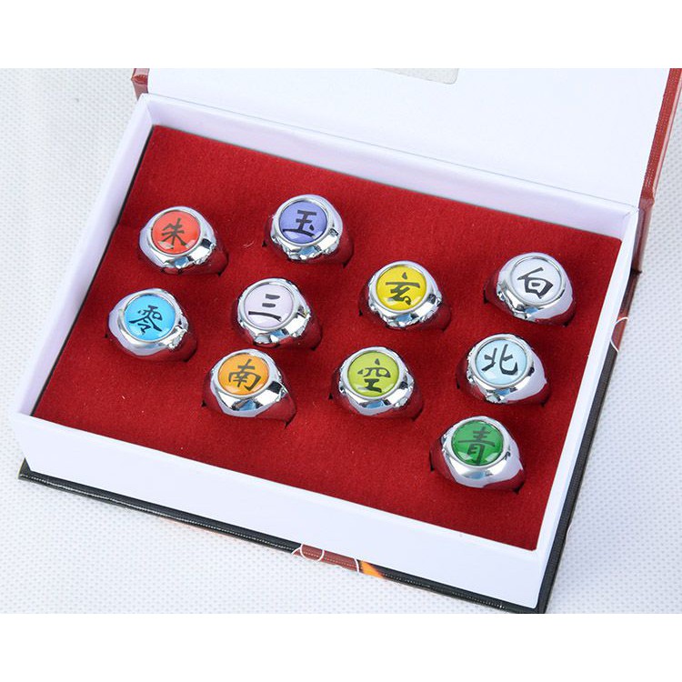 Bộ sưu tập 10 nhẫn Akatsuki vàng/bạc | Baystore