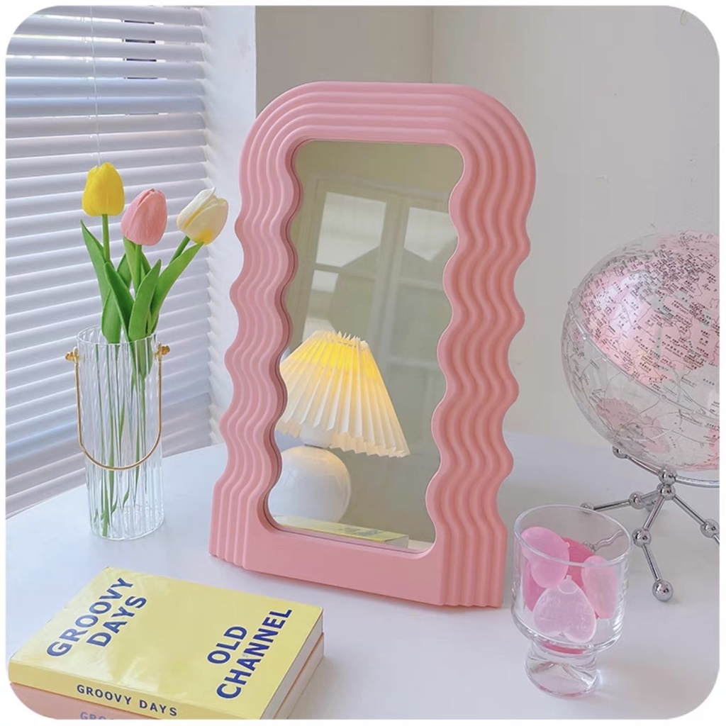 Gương treo tường, gương decor màu trắng sang trọng