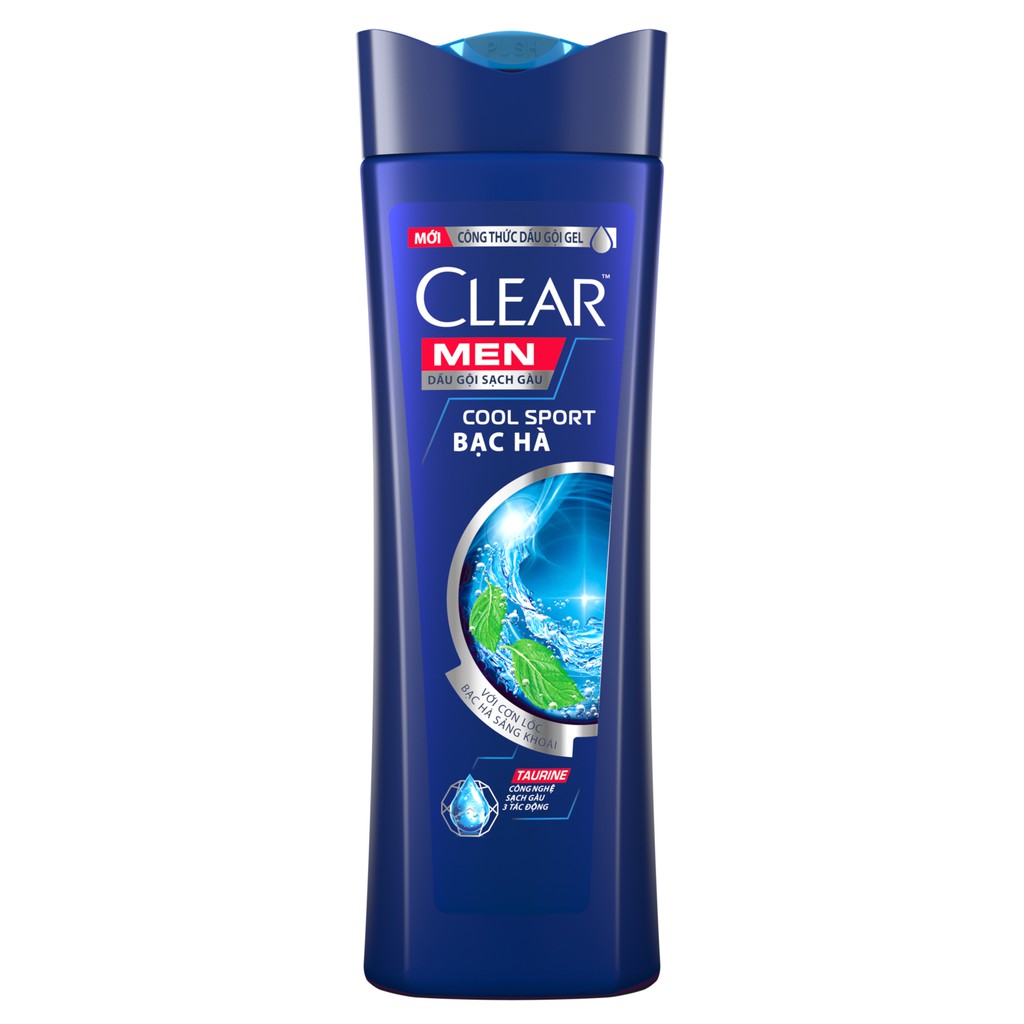 Dầu gọi Clear Men 3 trong 1 Active Cool Mát Lạnh (70g - 69ml) - Quà tặng kèm