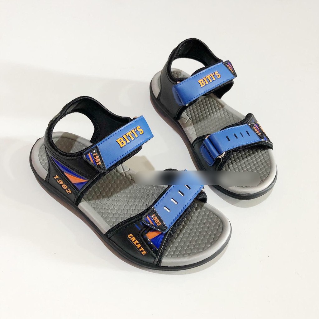 Sandal bé trai BlTIS 28-37 ❤️FREESHIP❤️ Dép quai hậu học sinh BlTIS đế cao su hai quai dán DRB030000