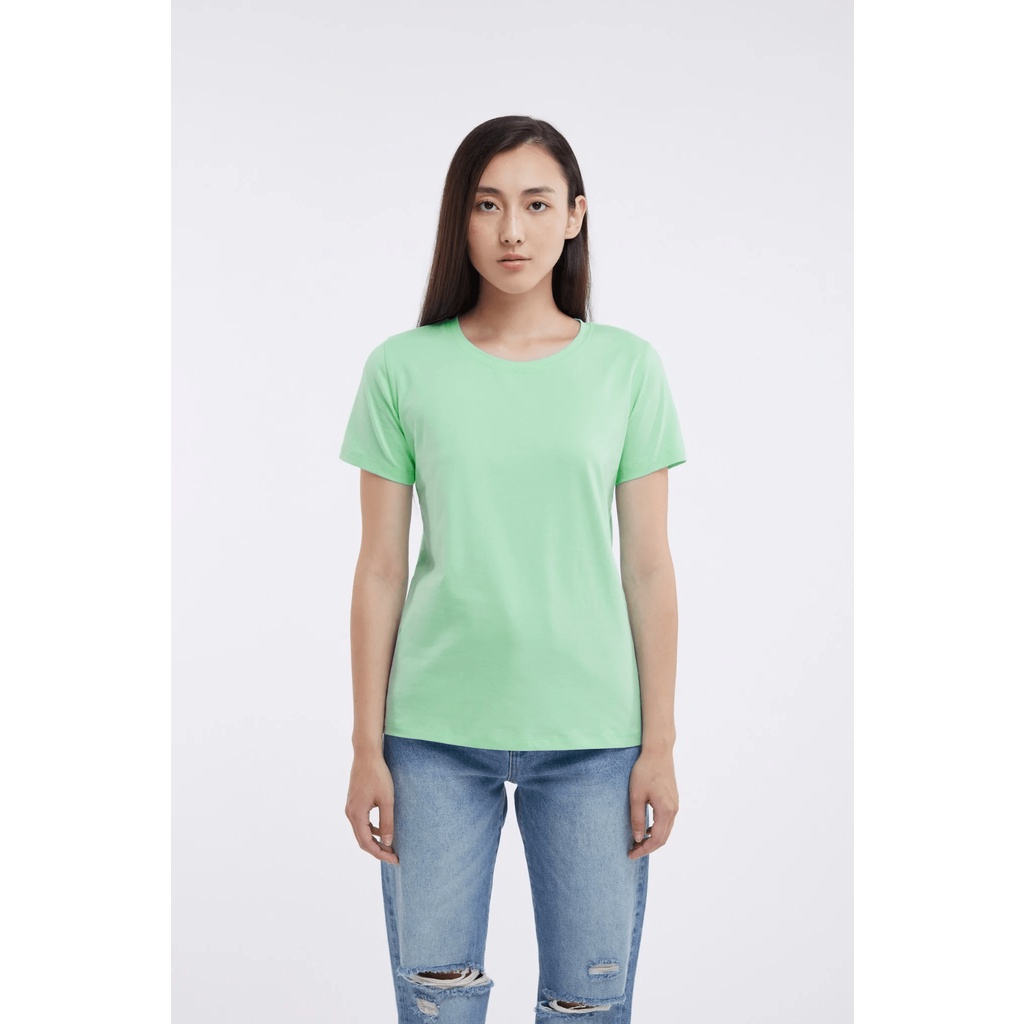 TheBlueTshirt - Áo Thun Tay Ngắn Nữ Màu Xanh Bạc Hà - Hero T - Mint