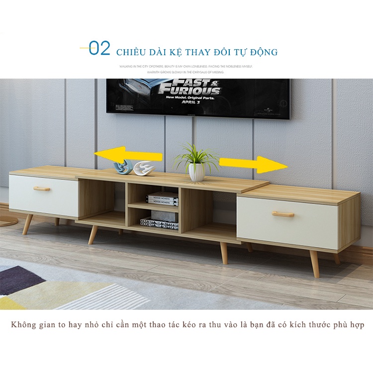 Kệ Tivi GAPI Để Sàn Thông Minh Tự Thay Đổi Kích Thước - GP83.41