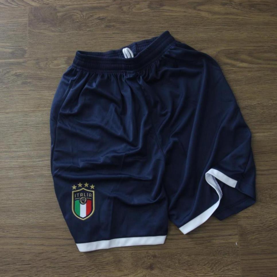 Bộ quần áo thể thao,áo bóng đá,đá banh đội tuyển Ý - Italia tím than 2021 - 2022 vải gai Thái,mềm,mịn,thấm hút mồ hôi.