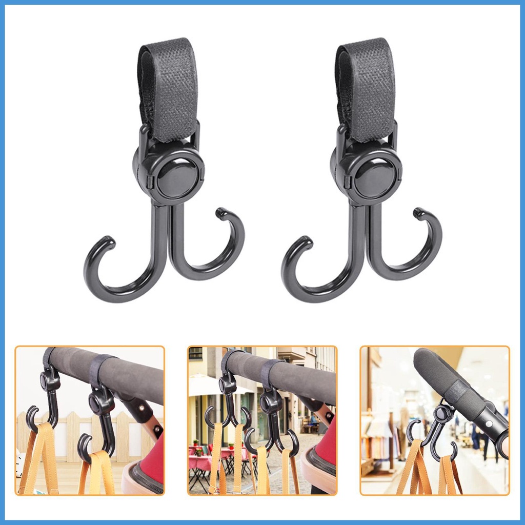 Móc Treo Túi Mua Sắm Đa Năng Gắn Xe Đẩy Em Bé