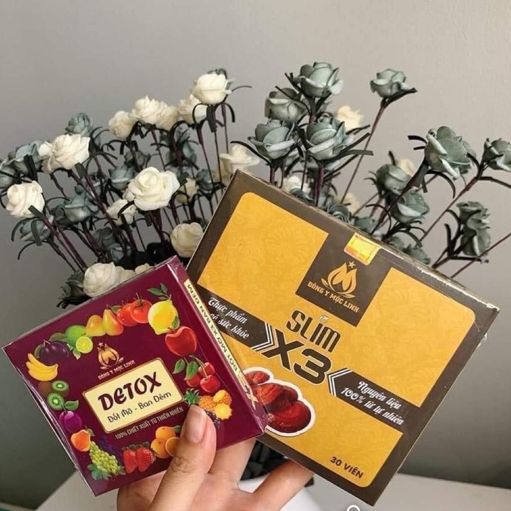 GIẢM GIÁ CỰC SOCK - Giảm cân X3 tặng 15v detox - Hàng Chính Hãng