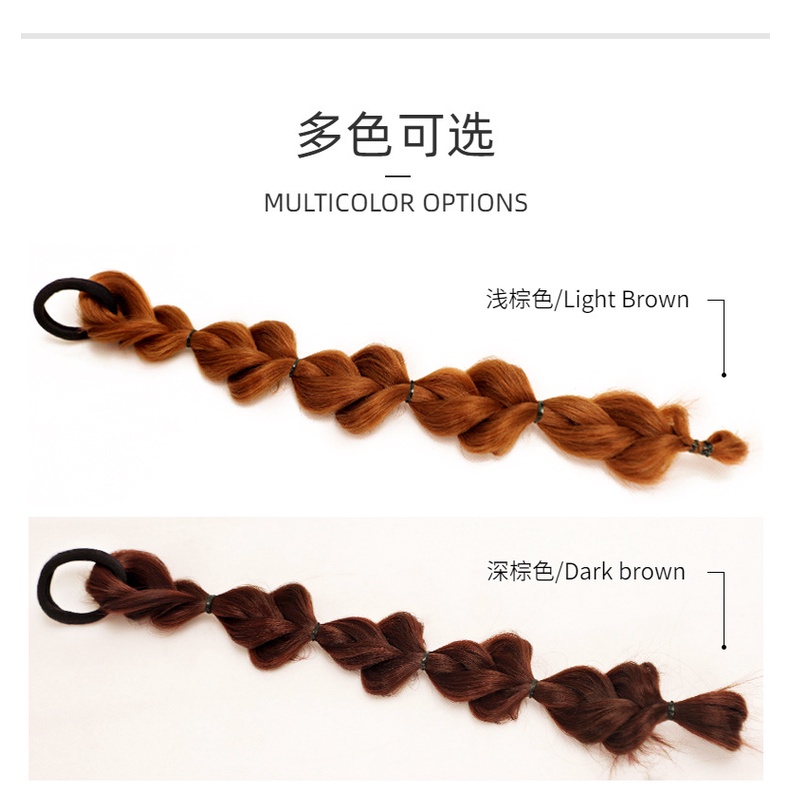Tóc giả MISS FANCY thắt bím 2 bên 35cm độc đáo cá tính