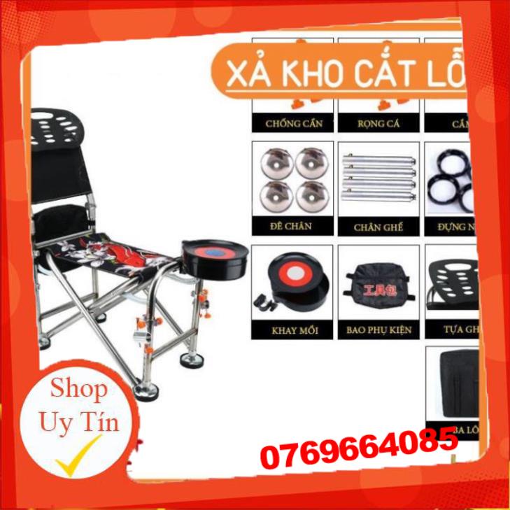 Hot -  sale Ghế Câu Đài, Ghế Ngồi Mọi Địa Hình, Đủ Phụ Kiện - Đồ Câu 24h  - sale -Đ𝗢̂̀ 𝗖𝗔̂𝗨 𝟳𝟭𝟲