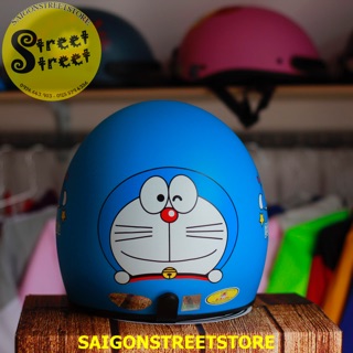 Nón bảo hiểm 3/4 doremon đáng yêu
