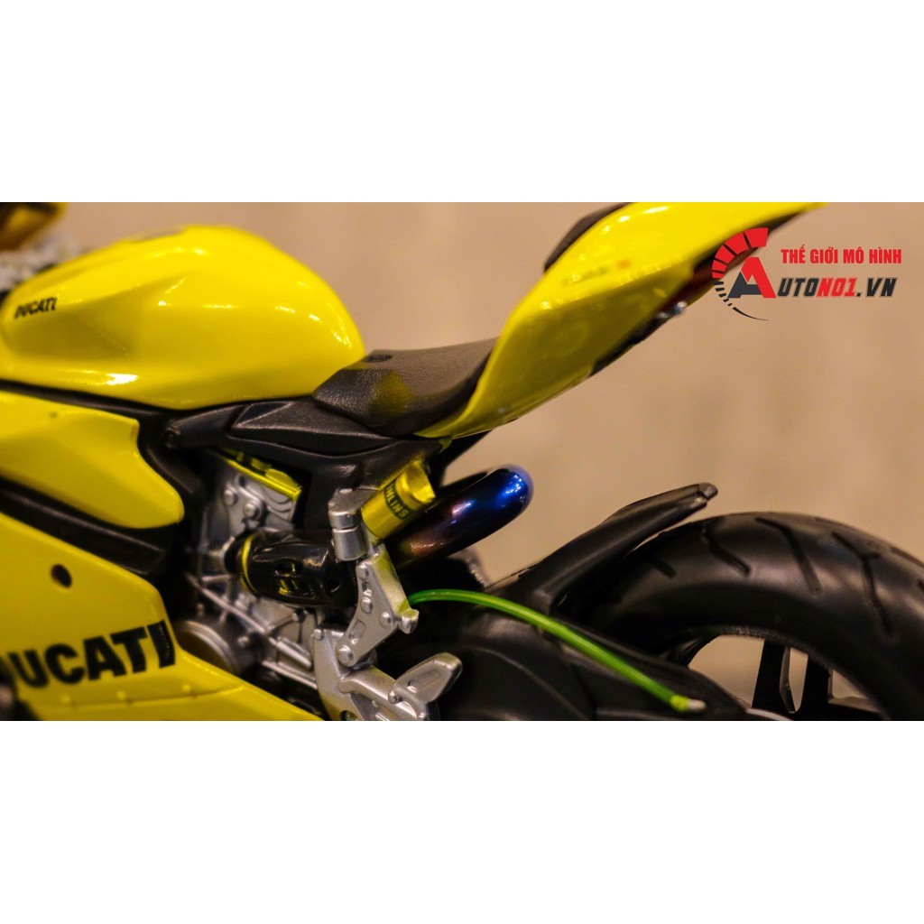 MÔ HÌNH XE DUCATI 1199 YELLOW ĐỘ NỒI KHÔ AUTONO1 D134