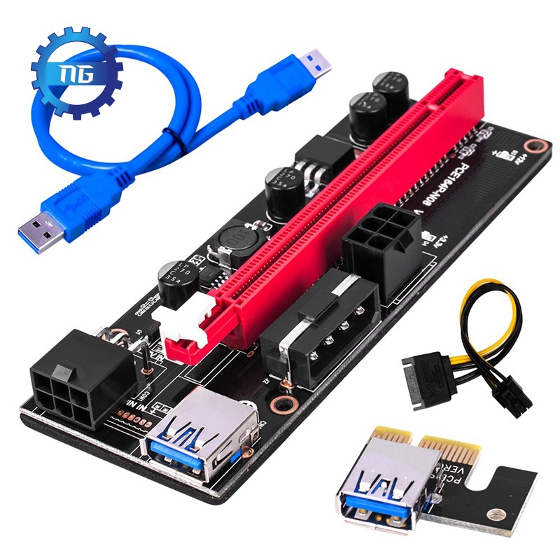 SATA (Đang Bán) Bộ Sản Phẩm 5 Cái Ver009 Usb 3.0 Pci-E Ver009S Express 1x 4x 8x 16x