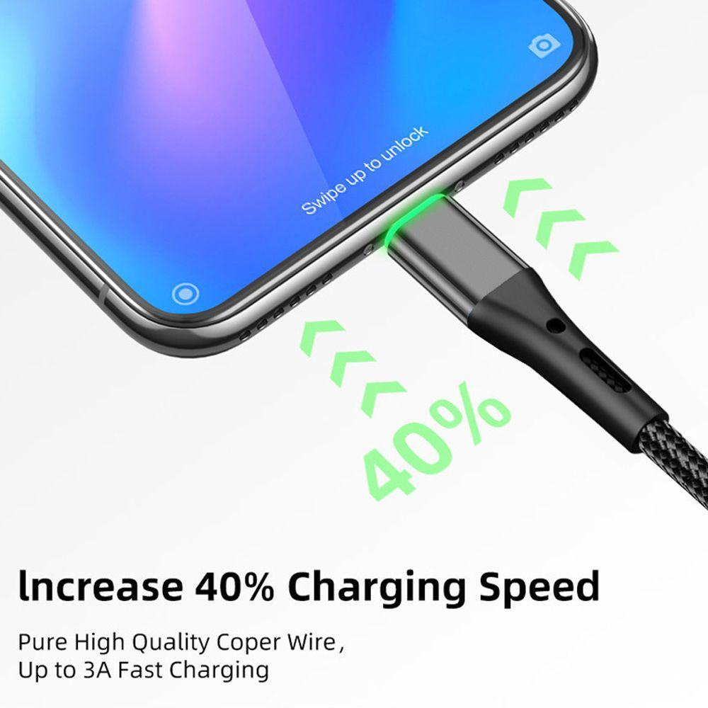 Dây Cáp Sạc Nhanh USB Loại C Dạng Bện Cho Điện Thoại Di Động