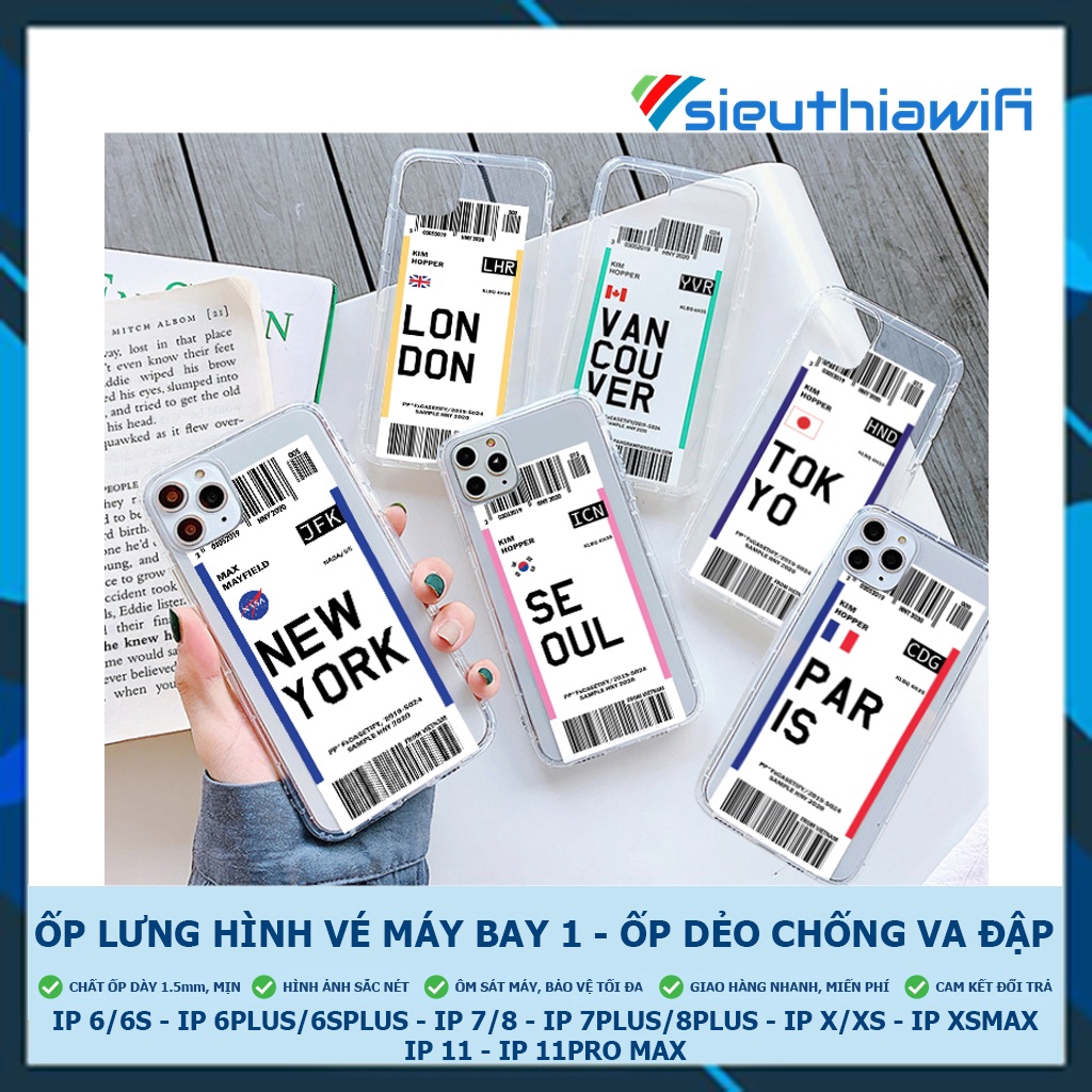 Ốp lưng iphone ticket 1 trong 5/5s/6/6plus/6s/6splus/7/7plus/8/8plus/x/xr/xs/11/12/pro/max/plus/promax - Awifi Case | BigBuy360 - bigbuy360.vn