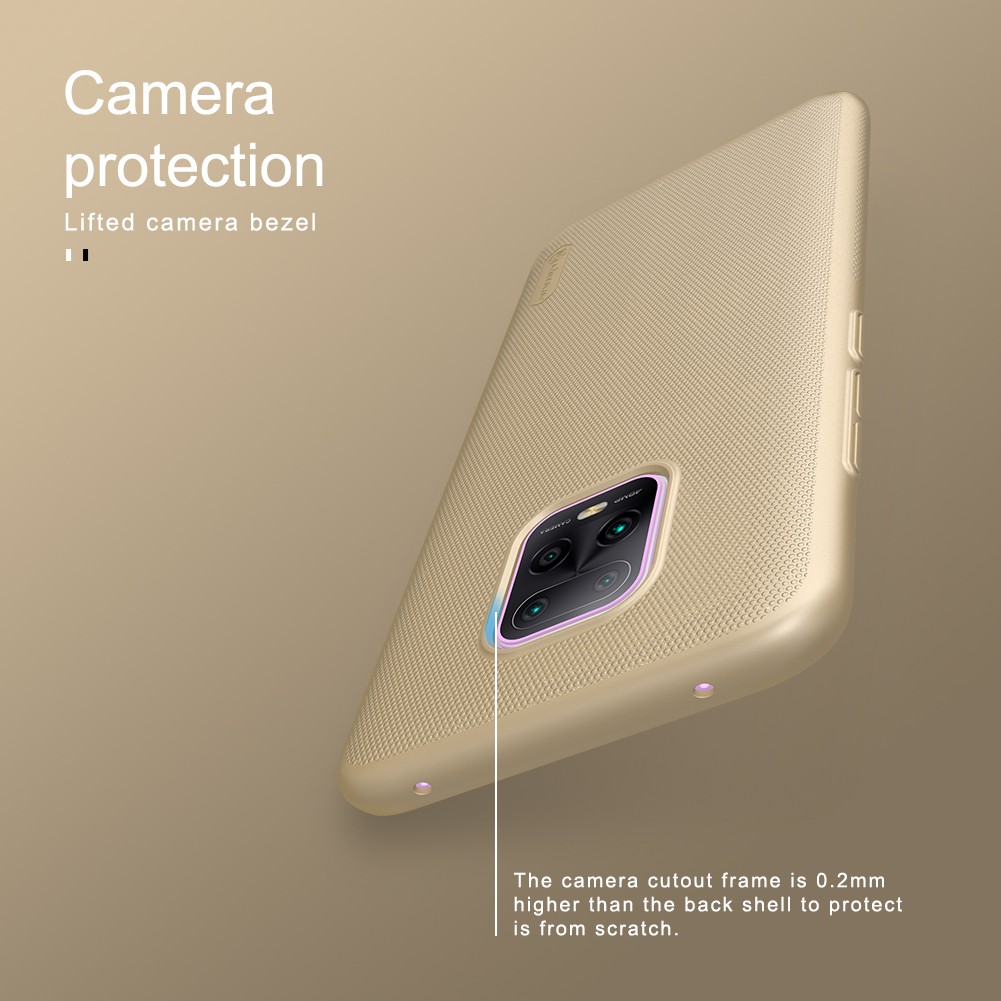 Xiaomi Redmi 10x 5G / 10x Pro 5G -Ốp lưng chính hãng Nillkin nhựa cứng lưng sần chống bám mồ hôi và vân tay