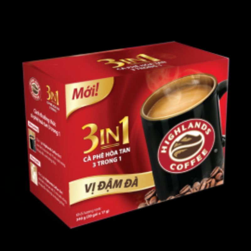 [20 Gói] Cà phê Sữa Highland Cà Phê Hòa Tan 3 in 1 Highlands Coffee