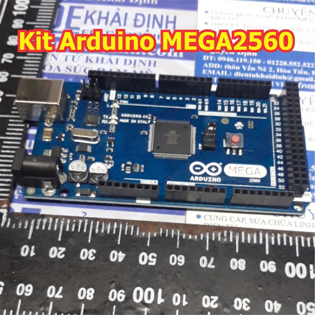 Kit thực hành, phát triển, thí nghiệm Kit Arduino MEGA2560 R3, MEGA16U2 + cáp kde5576