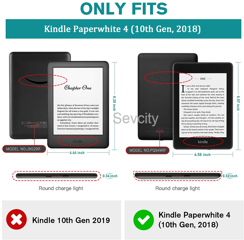 Bao Da Máy Đọc Sách Cho Kindle Paperwhite 4 10th Generation 2018 Kindle Paperwhite 4 Smart Pq94Wif Kindle E-Reader