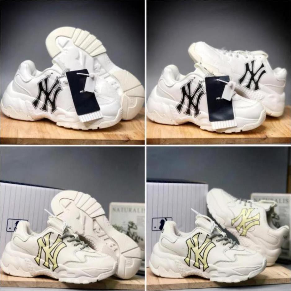 [Xả Kho] giày sneaker 𝐌𝐋𝐁 NY Vàng nam nữ full box, Giày 𝐌𝐋𝐁 NY, Giày Thể Thao Tăng Chiều Cao 𝐌𝐋𝐁 NY Vàng Hot Nhất 2021