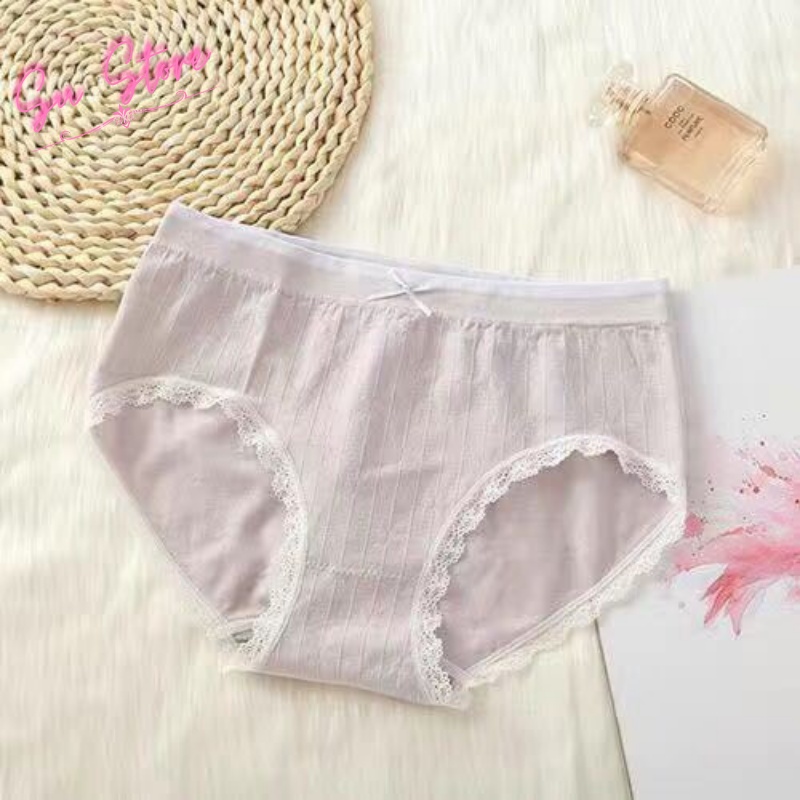 Quần Lót Nữ Cao Cấp, Quần Lót Cotton Nữ Viền Ren -  1704
