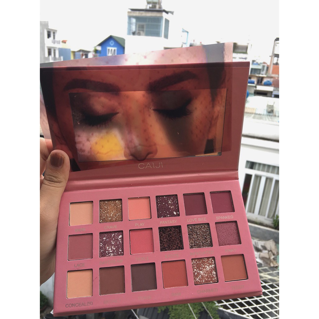 Phấn mắt 18 ô New NUDE CaiJI Eyeshow Palette chính hãng nội địa Trung CAIJI No. CJ-018 | BigBuy360 - bigbuy360.vn