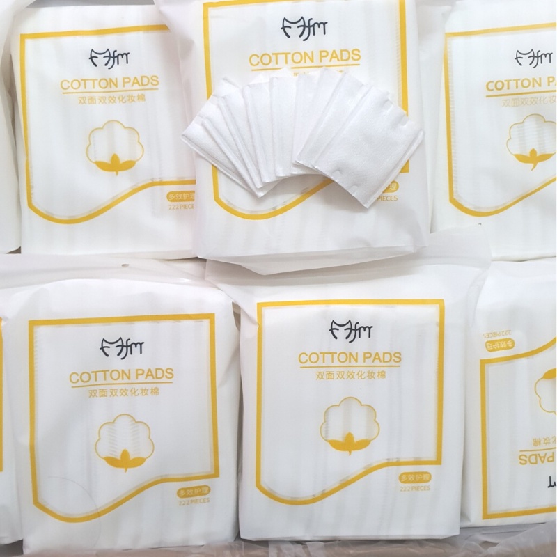 Bông tẩy trang 222 miếng cotton pads 3 lớp nội địa trung fm EMIO BTT01