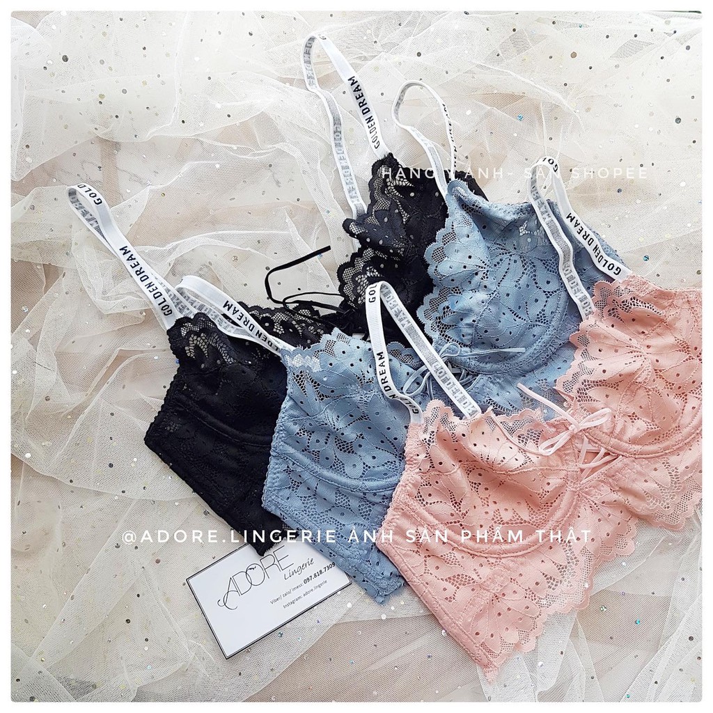 BỘ ĐỒ LÓT REN MỎNG GOLDEN DREAM | BigBuy360 - bigbuy360.vn