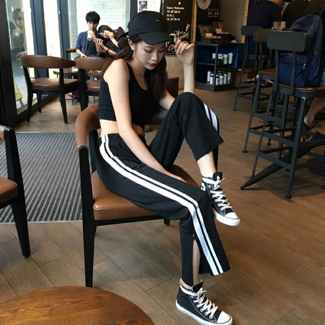 QUẦN SỌC XẺ - DÁNG BAGGY CULLOTTES