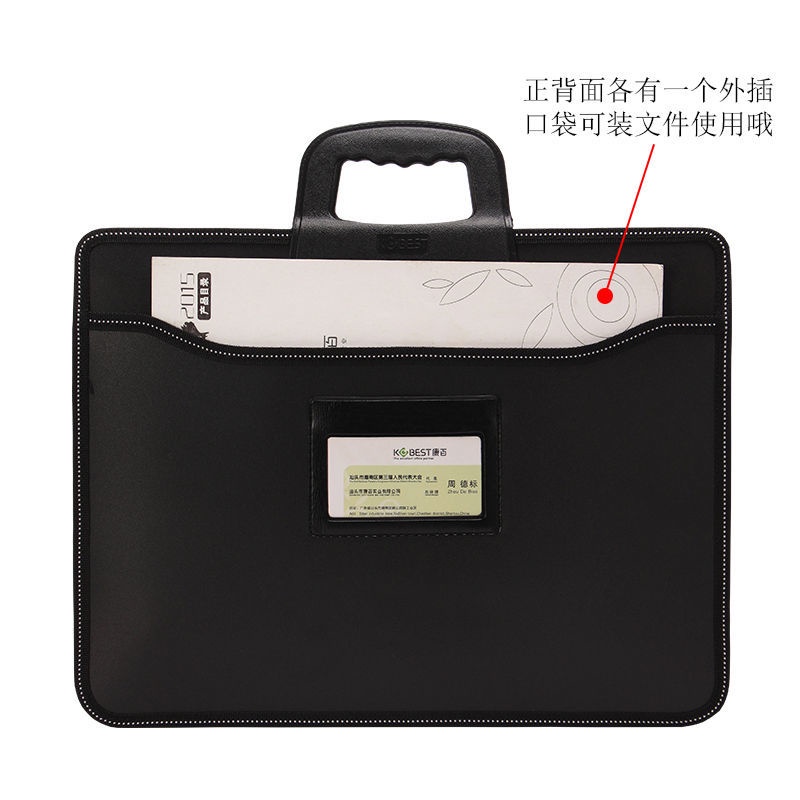 Cặp Tài Liệu Thể Thao Bằng Da Khổ A4 Nhiều Ngăn Có Khóa Kéo Tiện Dụng | BigBuy360 - bigbuy360.vn