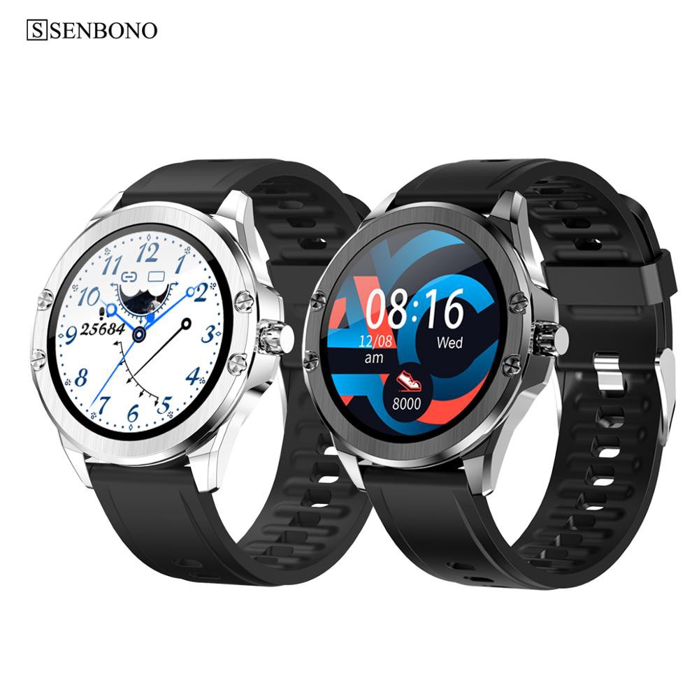 Senbono 2020  S11 Smart Watch Fitness Tracker support Multi-dial Calls reminder Heart rate sleep monitor Multi-sport  Smartwatch