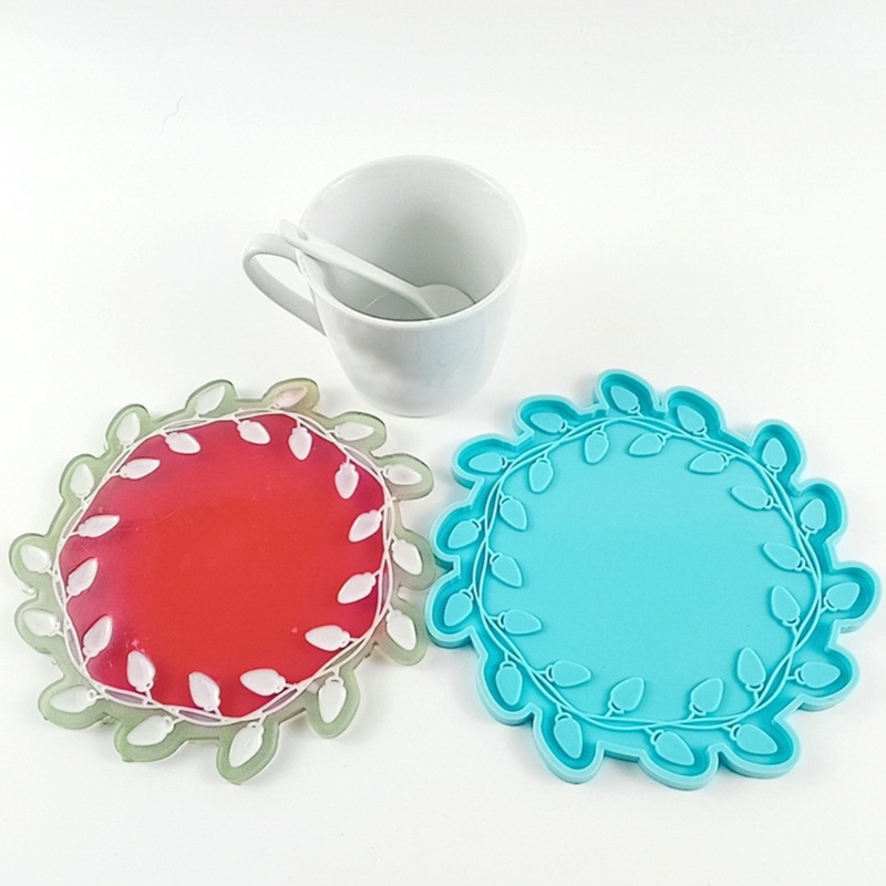 Sa Khuôn Silicone Làm Đế Lót Ly Bằng Epoxy Resin DIY