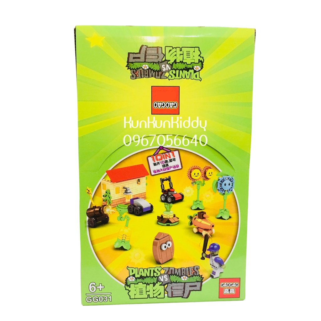 Đồ chơi lắp ghép mô hình Hoa Quả Nổi Giận PLANT vs ZOMBIE