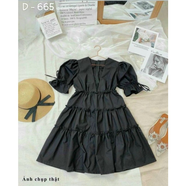 [Mã SKAMA06 giảm 8% tối đa 50K đơn 250K] Đầm babydoll bigsize 55 đến 90 ký