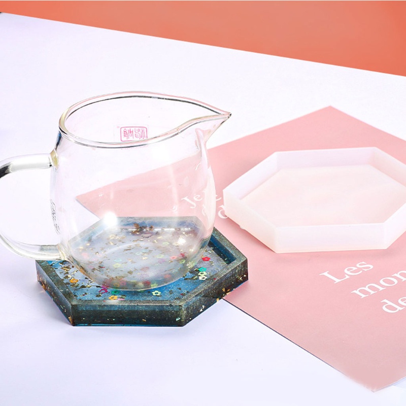 Khuôn Silicone Làm Đế Lót Ly Bằng Nhựa Epoxy Độc Đáo DIY