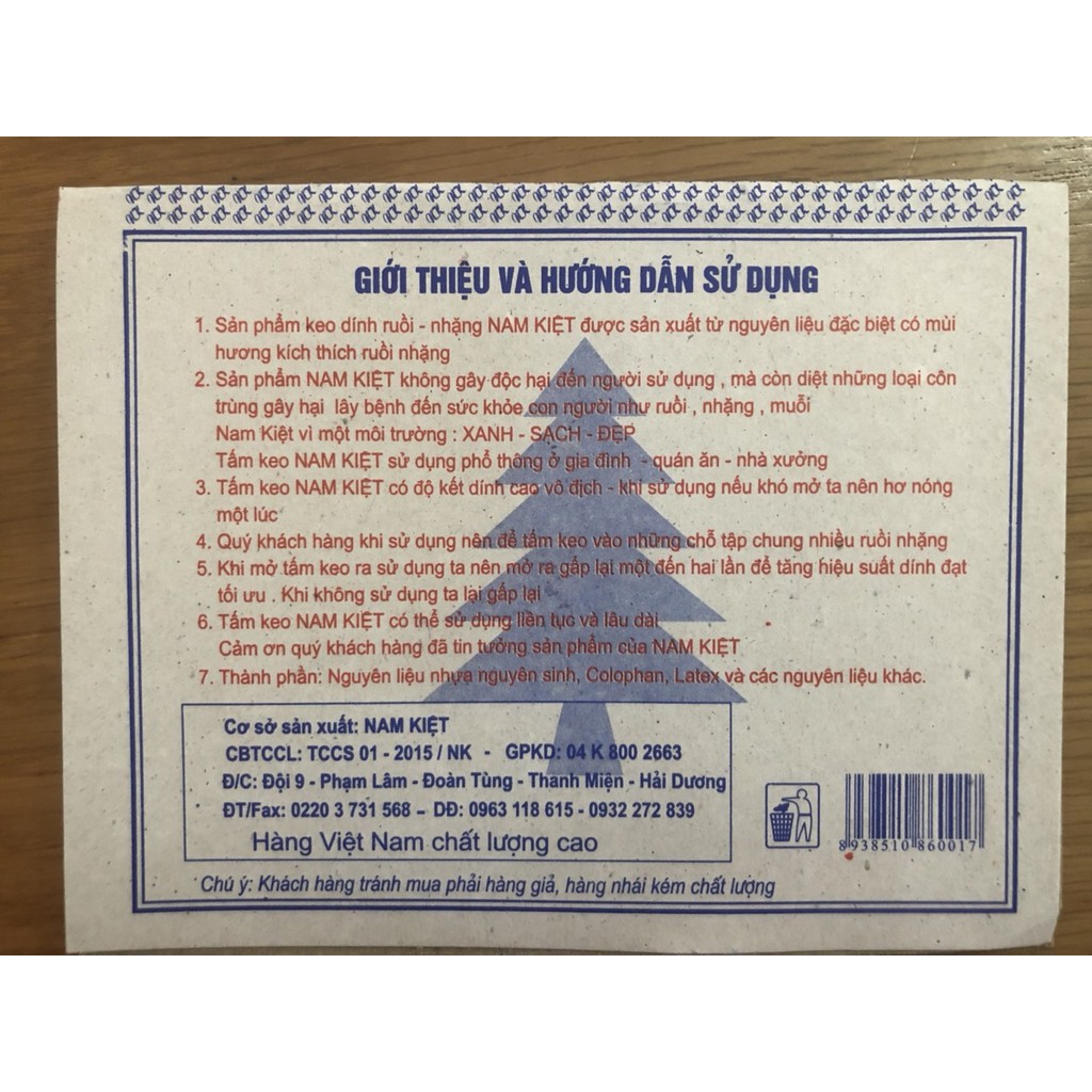 Bộ 10 miếng Keo dính ruồi Nam Kiệt