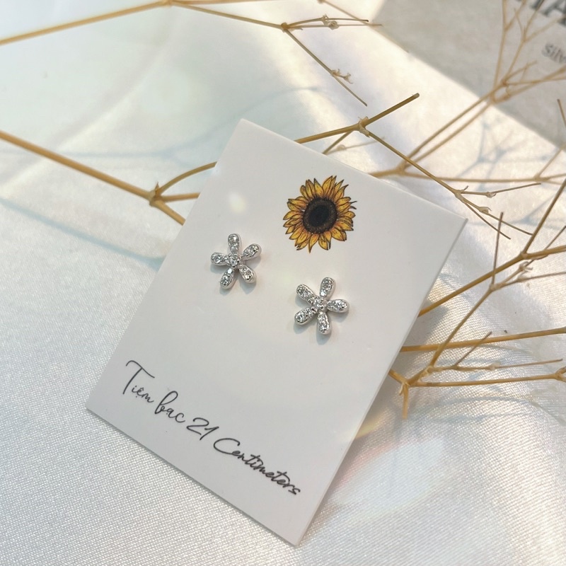 Bông tai bạc 21 Centimeters Khuyên Blossom